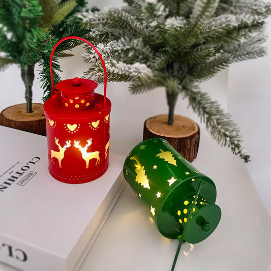 Luzes de velas de Natal, lanternas pequenas de LED, luzes de velas eletrônicas, decoração criativa de Natal