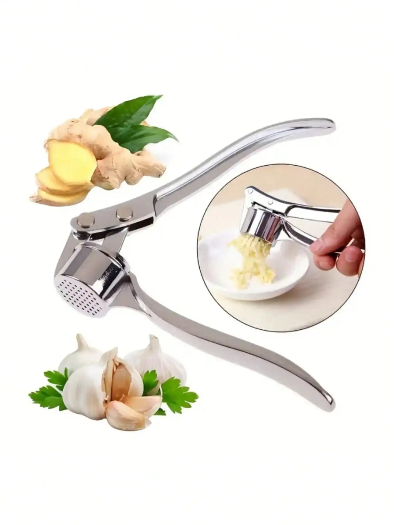 Espremedor de alho lavável, espremedor de gengibre, amassador de alho, picador de alho, utensílios de cozinha - 1 peça