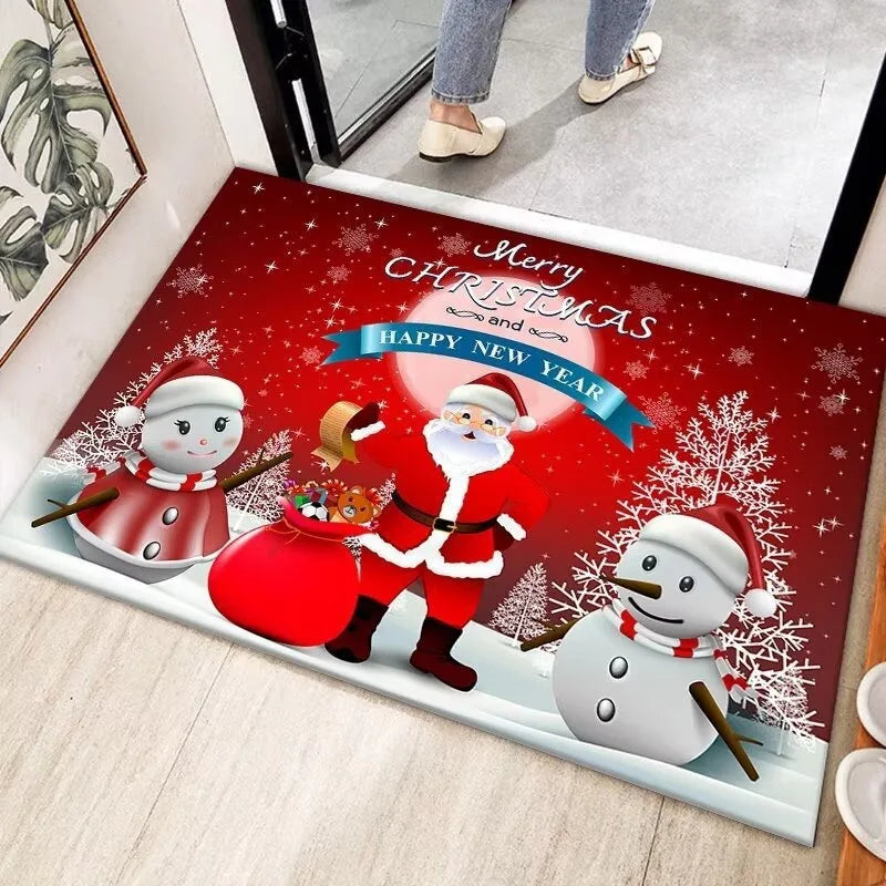 Tapete de Natal para entrada de casa e varanda