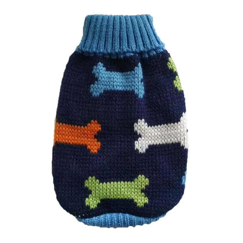 Suéter quente para cachorro de estimação, roupas de inverno para cães pequenos e médios, casaco de malha para filhotes, gatos, chihuahuas, buldogues franceses, fantasias de yorkshire