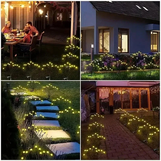 Luminárias Solares LED Vaga-Lume: Magia e Movimento para Seu Jardim!
