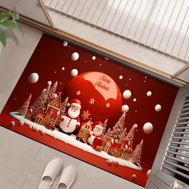 Tapete de Natal para entrada de casa e varanda