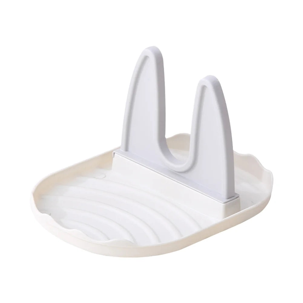 Suporte para tampa de panela, colheres, descanso para tampa de panela, suporte para espátula para utensílios de cozinha, ferramentas e acessórios, organizador de fogão