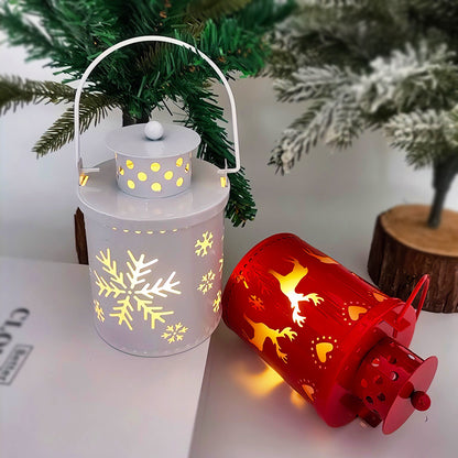 Luzes de velas de Natal, lanternas pequenas de LED, luzes de velas eletrônicas, decoração criativa de Natal