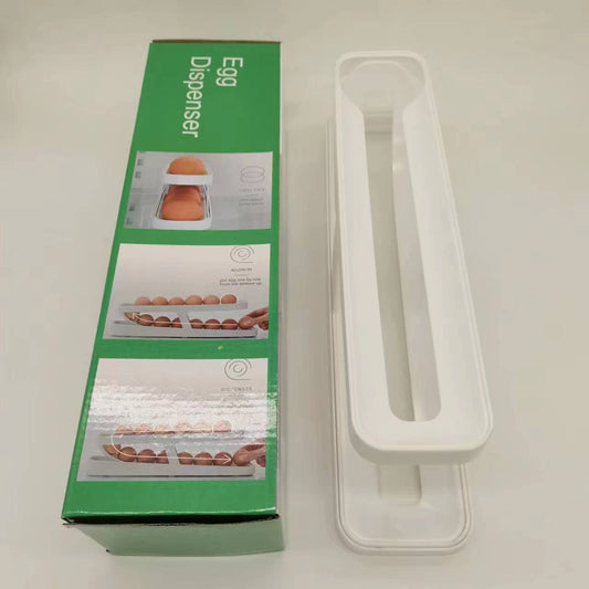 Suporte para armazenamento de ovos, dispensador de ovos rolldown, caixa de ovos prática