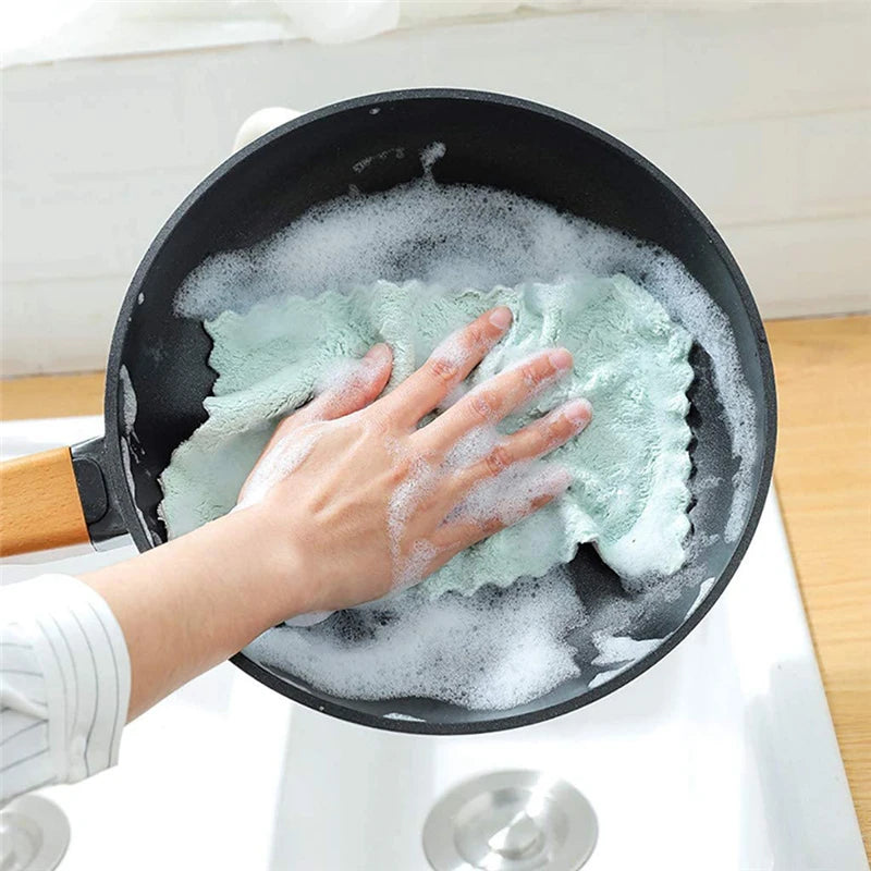 Panos de prato de cozinha super absorventes, antiaderentes, laváveis, secagem rápida - 10 peças