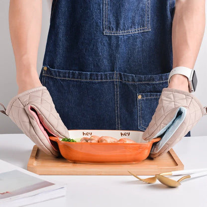 Luva de silicone anti-escaldante para forno, luvas de silicone para cozinha, bandeja, suporte para pratos, luvas multiuso para forno - 1 peça
