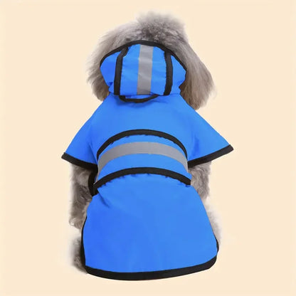 Mantenha seu animal de estimação seco e confortável - Capa de chuva ajustável à prova d'água e de vento para cães!