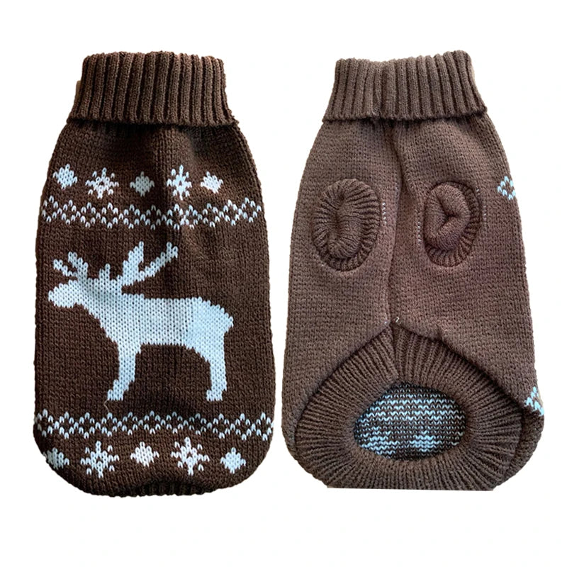Suéter quente para cachorro de estimação, roupas de inverno para cães pequenos e médios, casaco de malha para filhotes, gatos, chihuahuas, buldogues franceses, fantasias de yorkshire