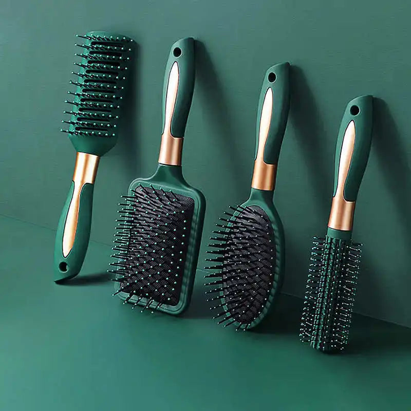 Escova de Pente com Almofada de Ar para Massagem Capilar, Escova Desembaraçadora para Cabelo, Antiestática, Salão de Beleza, SPA, Ferramenta de Modelagem de Cabeleireiro Oval Redonda