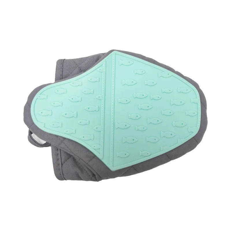 Luva de silicone anti-escaldante para forno, luvas de silicone para cozinha, bandeja, suporte para pratos, luvas multiuso para forno - 1 peça