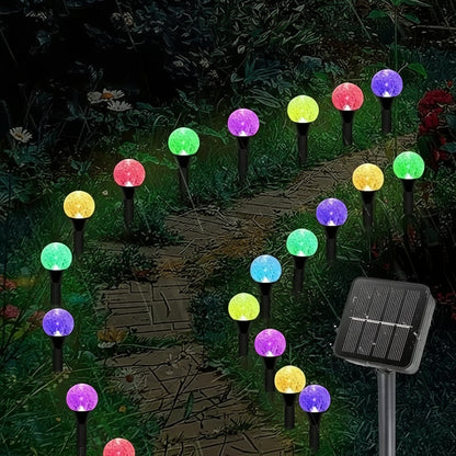 Luz Solar em Formato de Bolha - Crie um Caminho Mágico e Sustentável!