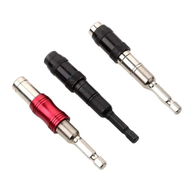 Pontas de chave de fenda de anel magnético sextavado de 1/4" - Broca Ferramentas manuais - Haste de extensão de broca - Suporte de troca rápida - Guia de acionamento - Ponta de broca de parafuso