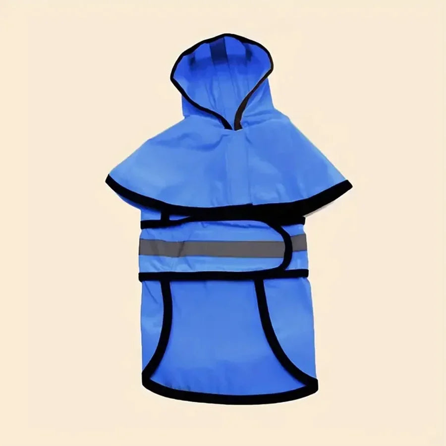 Mantenha seu animal de estimação seco e confortável - Capa de chuva ajustável à prova d'água e de vento para cães!