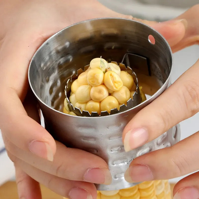 Descascador de espigas de milho de aço inoxidável - Utensílios de cozinha - 1 peça