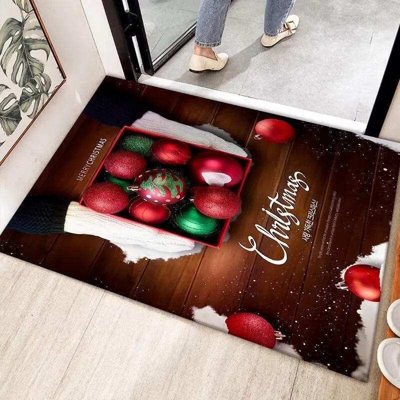Tapete de Natal para entrada de casa e varanda