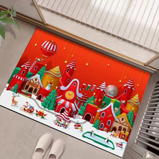 Tapete de Natal para entrada de casa e varanda