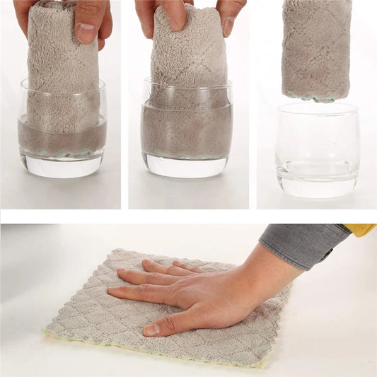 Panos de prato de cozinha super absorventes, antiaderentes, laváveis, secagem rápida - 10 peças