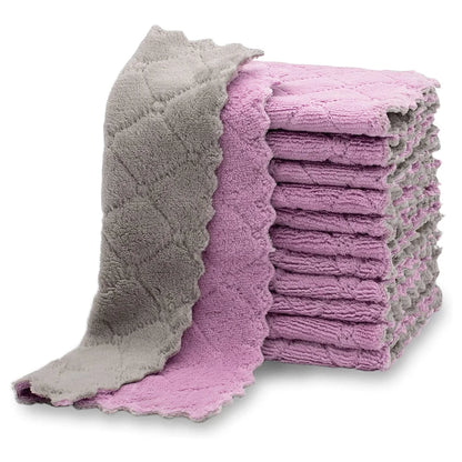 Panos de prato de cozinha super absorventes, antiaderentes, laváveis, secagem rápida - 10 peças