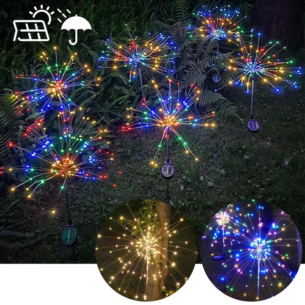 Guirlanda Solar de LED para Jardim: Iluminação Festiva e Sustentável!