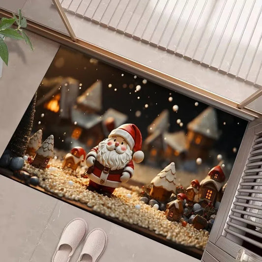 Tapete de Natal para entrada de casa e varanda