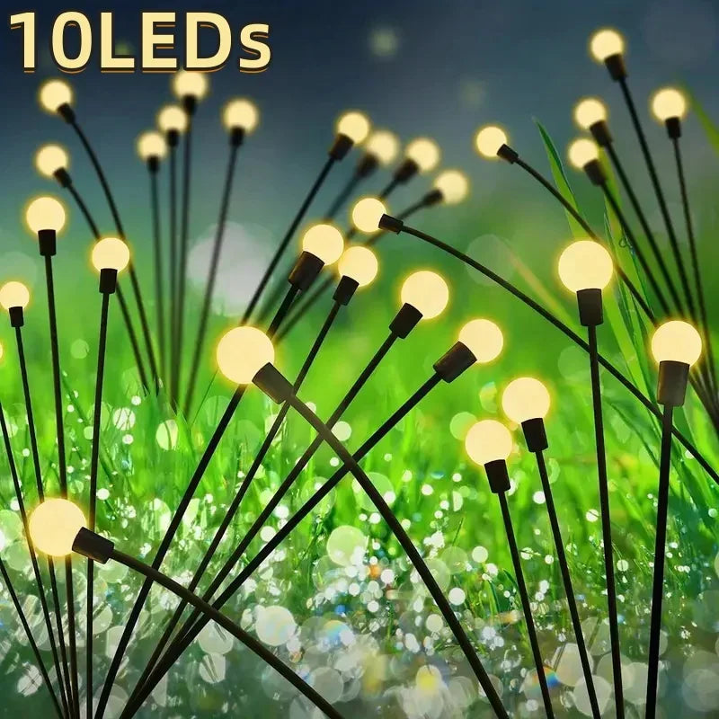 Luminárias Solares LED Vaga-Lume: Magia e Movimento para Seu Jardim!