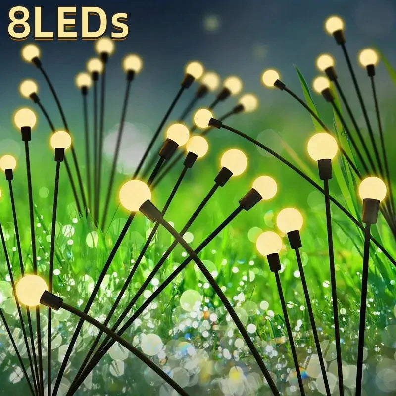 Luminárias Solares LED Vaga-Lume: Magia e Movimento para Seu Jardim!