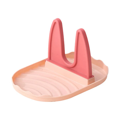 Suporte para tampa de panela, colheres, descanso para tampa de panela, suporte para espátula para utensílios de cozinha, ferramentas e acessórios, organizador de fogão