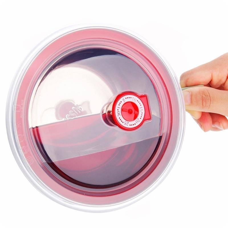 Tigela de aço inoxidável com alça de cor sólida anti-escaldante para misturar macarrão instantâneo, utensílios de cozinha, acessório para alimentos - 1 peça
