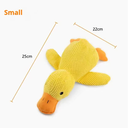 Brinquedo fofo para cachorro, pato pisoteador, resistente a mordidas, entretenimento interativo para cachorro, brinquedo de pelúcia antitédio para filhotes