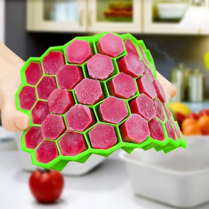 Molde de silicone para almôndegas com 37 grades e tampa, acessórios de cozinha