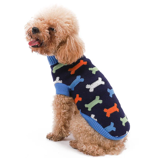Suéter quente para cachorro de estimação, roupas de inverno para cães pequenos e médios, casaco de malha para filhotes, gatos, chihuahuas, buldogues franceses, fantasias de yorkshire