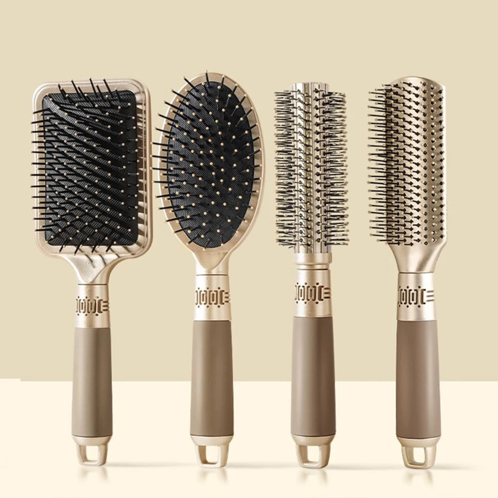 Escova de Pente com Almofada de Ar para Massagem Capilar, Escova Desembaraçadora para Cabelo, Antiestática, Salão de Beleza, SPA, Ferramenta de Modelagem de Cabeleireiro Oval Redonda