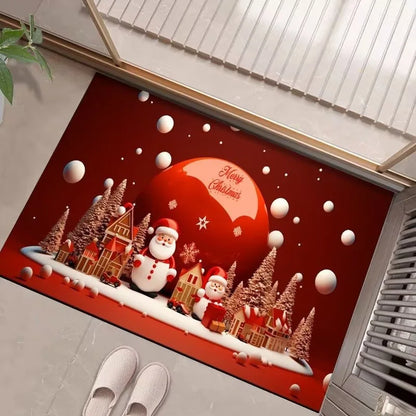 Tapete de Natal para entrada de casa e varanda