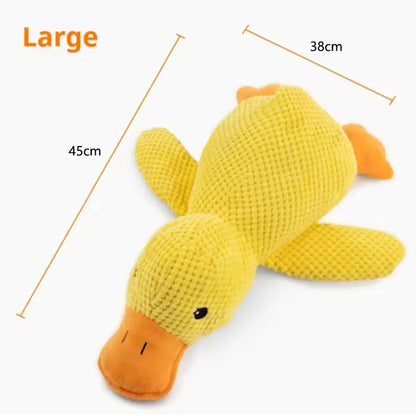 Brinquedo fofo para cachorro, pato pisoteador, resistente a mordidas, entretenimento interativo para cachorro, brinquedo de pelúcia antitédio para filhotes
