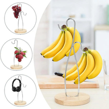 Suporte para banana, árvore de banana resistente, mantém as bananas frescas, display de armazenamento, cabide de banana moderno, gancho de banana para balcão de cozinha