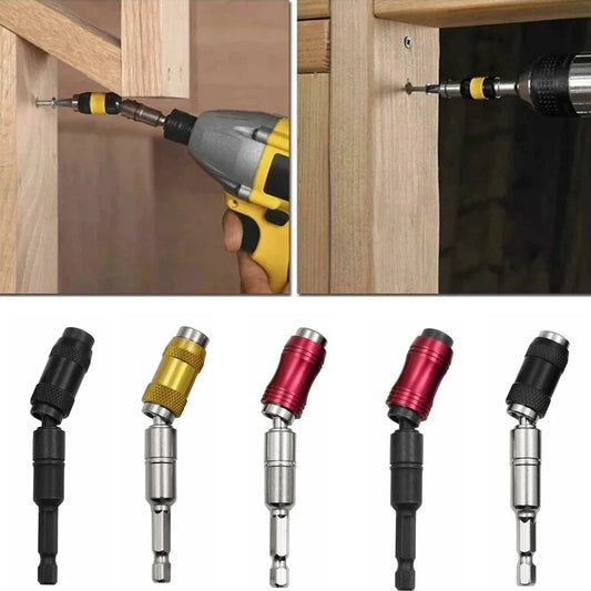 Pontas de chave de fenda de anel magnético sextavado de 1/4" - Broca Ferramentas manuais - Haste de extensão de broca - Suporte de troca rápida - Guia de acionamento - Ponta de broca de parafuso