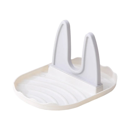 Suporte para tampa de panela, colheres, descanso para tampa de panela, suporte para espátula para utensílios de cozinha, ferramentas e acessórios, organizador de fogão