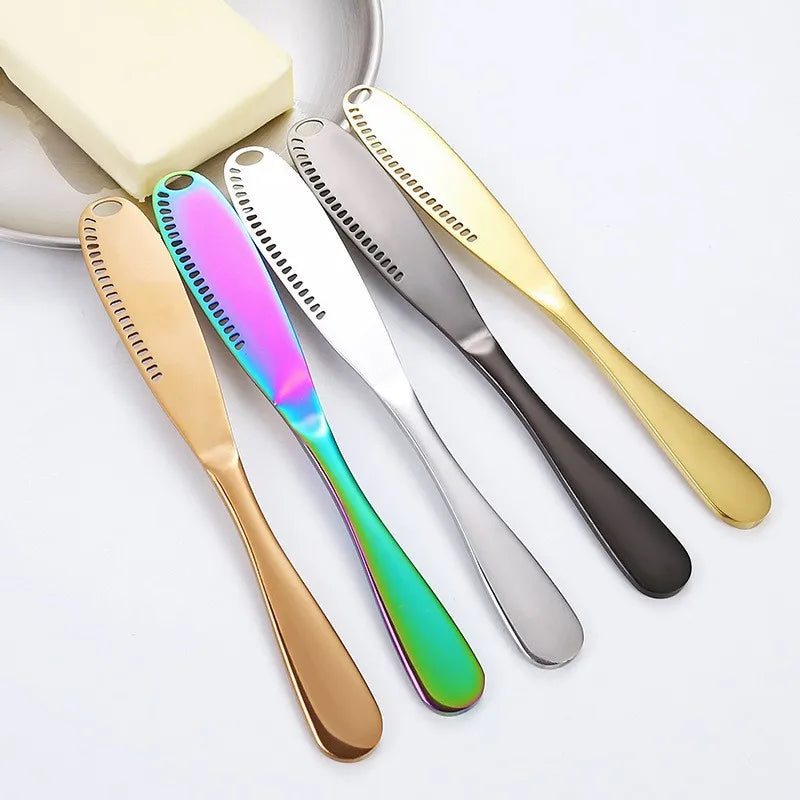 Faca para manteiga, faca de sobremesa para queijo, aço inoxidável, cortador de queijo, utensílios de cozinha