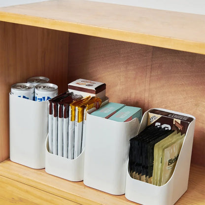Caixas organizadoras para armazenamento de alimentos, suporte para artigos diversos, abertura inclinada, classificação, armazenamento de plástico para geladeira