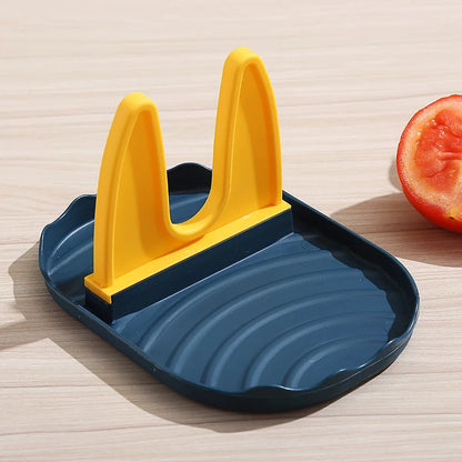 Suporte para tampa de panela, colheres, descanso para tampa de panela, suporte para espátula para utensílios de cozinha, ferramentas e acessórios, organizador de fogão