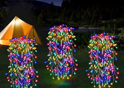 Luzes de Fogos de Artifício Solar - Transforme Seu Espaço Externo!