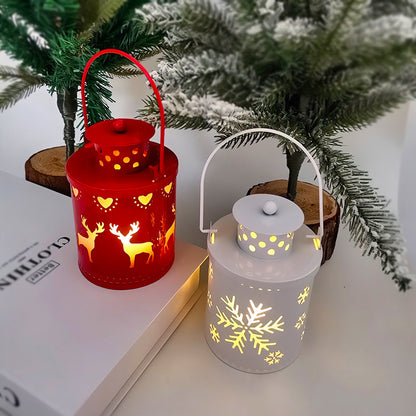 Luzes de velas de Natal, lanternas pequenas de LED, luzes de velas eletrônicas, decoração criativa de Natal